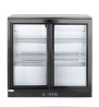 Lodówka barowa z podwójnymi drzwiami suwanymi, Arktic, 158L, czarny, 220-240V/160W, 900x520x(H)865mm