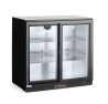 Lodówka barowa z podwójnymi drzwiami suwanymi, Arktic, 158L, czarny, 220-240V/160W, 900x520x(H)865mm