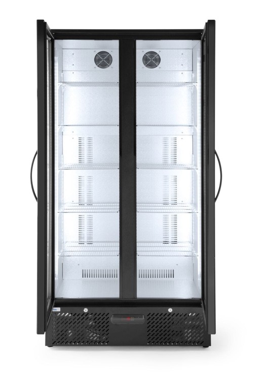 Lodówka barowa 2-drzwiowa, Arktic, 384L, czarny, 220-240V/365W, 900x530x(H)1820mm