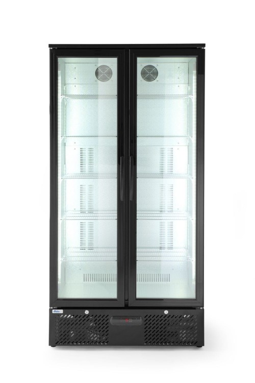 Lodówka barowa 2-drzwiowa, Arktic, 384L, czarny, 220-240V/365W, 900x530x(H)1820mm