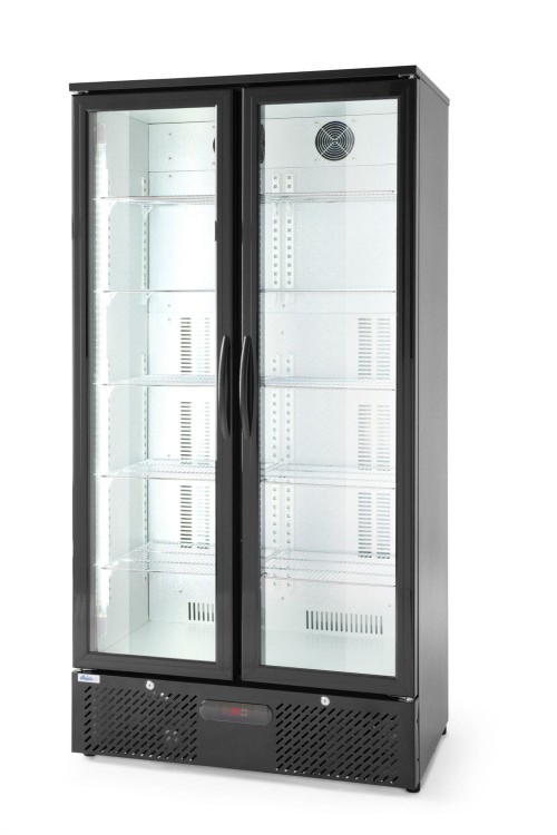 Lodówka barowa 2-drzwiowa, Arktic, 384L, czarny, 220-240V/365W, 900x530x(H)1820mm