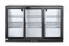 Lodówka barowa z potrójnymi drzwiami suwanymi, Arktic, 254L, czarny, 220-240V/160W, 1350x520x(H)865mm