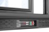 Lodówka barowa z potrójnymi drzwiami suwanymi, Arktic, 254L, czarny, 220-240V/160W, 1350x520x(H)865mm