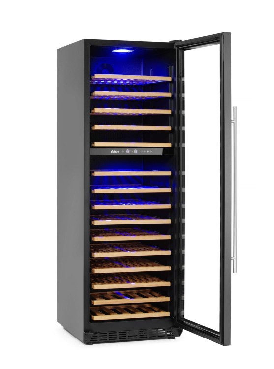 Lodówka do wina 2-strefowa, 160 butelek, Arktic, 447L, 220-240V/150W, 595x730x(H)1784mm