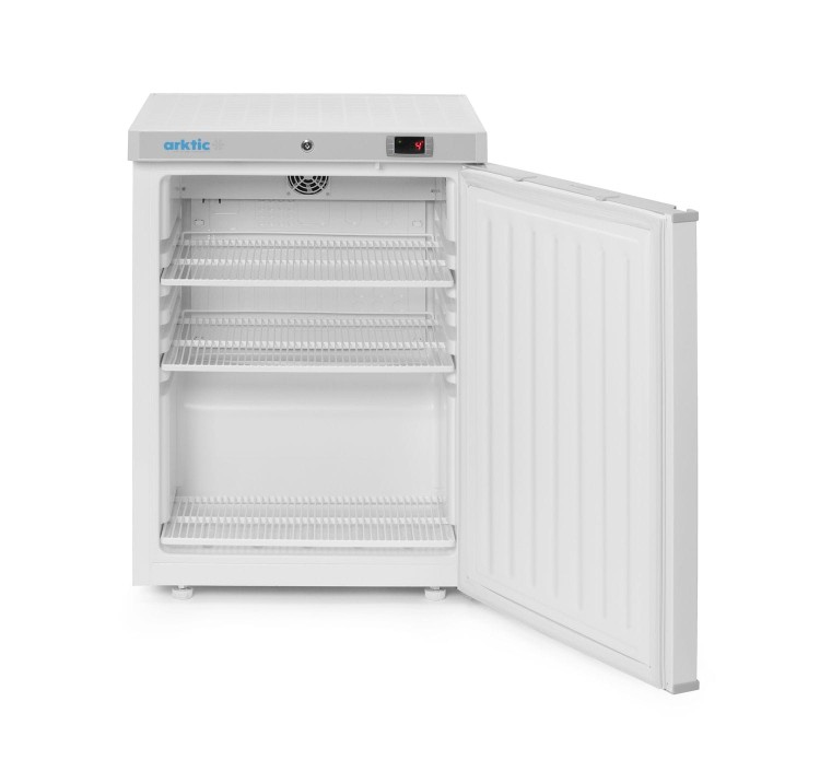 Szafa chłodnicza w obudowie ze stali malowanej na biało Budget Line, Arktic, Budget Line, biały, 230V/124W, 598x623x(H)838mm