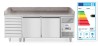 Stół chłodniczy do pizzy 2-drzwiowy z 7 szufladami i blatem granitowym, Arktic, 250L, 230V/250W, 2020x802x(H)1000mm