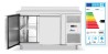 Stół mroźniczy 2-drzwiowy z agregatem bocznym, Arktic, Profi Line, GN 1/1, 280L, 230V/600W, 1360x700x(H)910mm