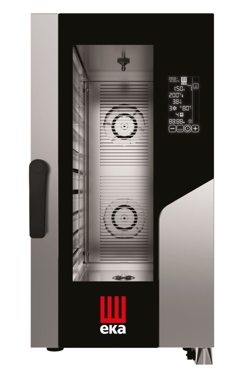 Piec konwekcyjno-parowy Millennial Black Mask Gastro Compact 10×GN 1/1 – elektryczny, Tecnoeka, 400V/15400W, 500x930x(H)970mm