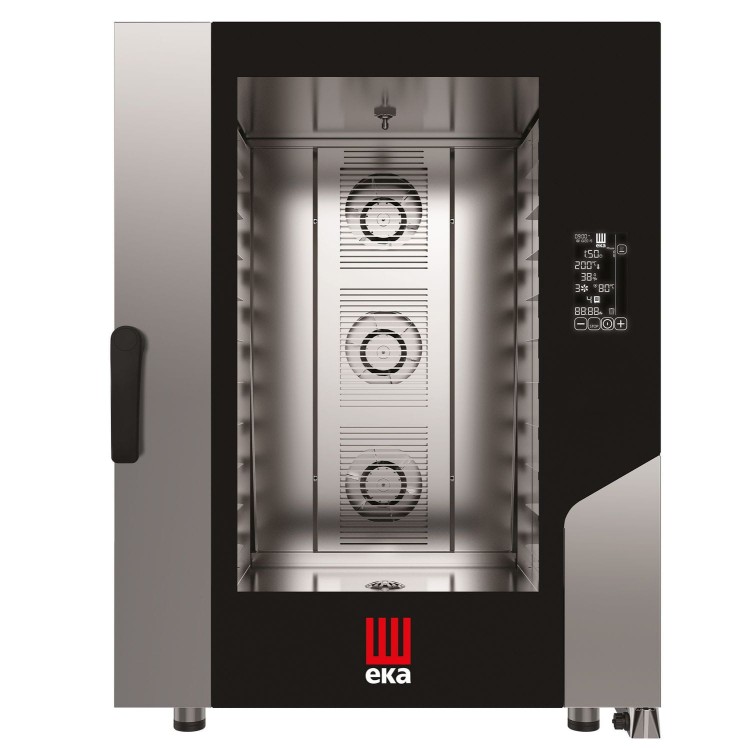 Piec konwekcyjno-parowy Millennial Black Mask Bakery, 10× 600×400 mm – sterowany elektronicznie, elektryczny, Tecnoeka, 400V/15500W, 850x1035x(H)1130mm