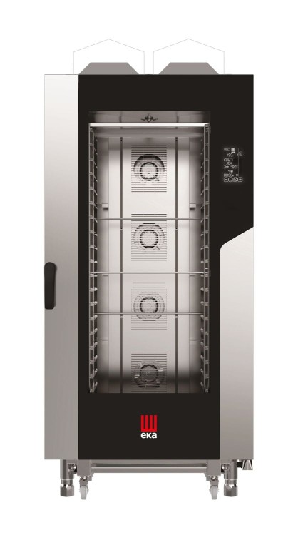 Piec konwekcyjno-parowy Millennial Black Mask Gastro, 20× GN 1/1 – sterowany elektronicznie, gazowy, Tecnoeka, 230V/1450W, 30000kW, 930x1160x(H)2060mm