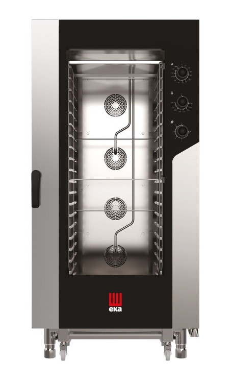 Piec konwekcyjno-parowy Millennial SmartGastro 20×GN 1/1 dla gastronomii – elektryczny, Tecnoeka, 400V/31000W, 930x1041x(H)1900mm