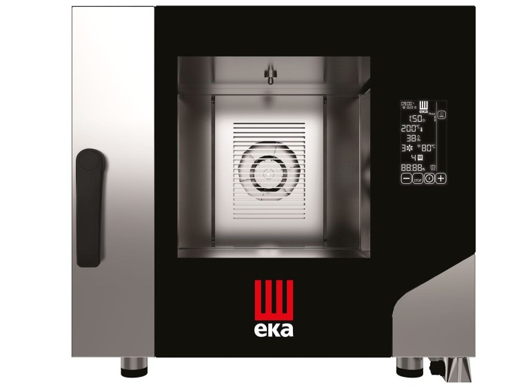 Piec konwekcyjno-parowy Millennial Black Mask Gastro 5× GN 1/1, elektryczny, Tecnoeka, 400V/7800W, 730x849x(H)700mm