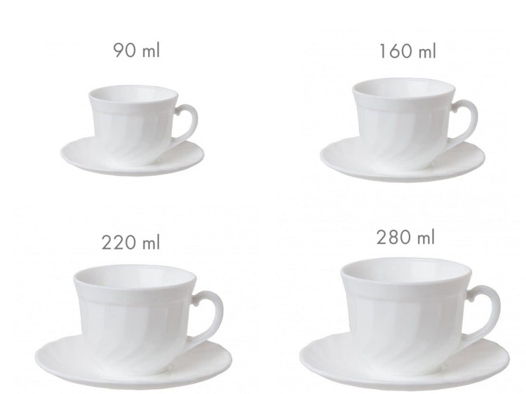 Serwis kawowy dla 6 osób 12 el filiżanka 220 ml Trianon LUMINARC