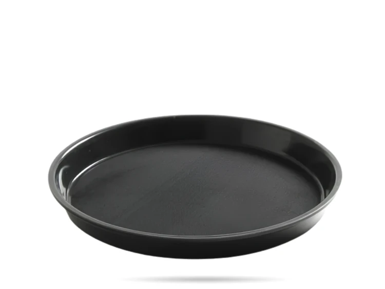 Taca do serwowania antyposlizgowa z wysokim rantem HENDI ⌀360 mm – Czarna.png