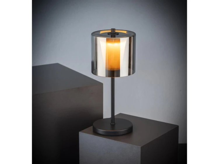 Bezprzewodowa lampka stolowa szklano-metalowa – czarna (28 cm) Anton APS (3).png