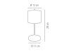 Bezprzewodowa lampka stolowa szklano-metalowa – czarna (28 cm) Anton APS (2).png