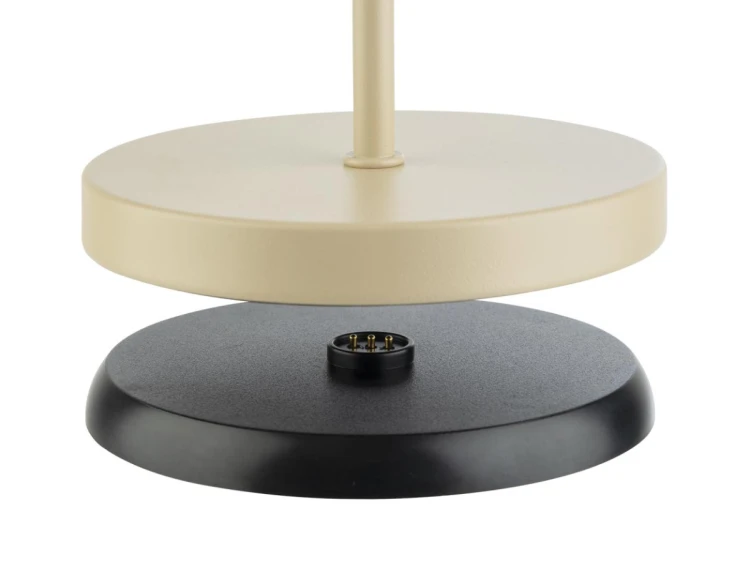 Bezprzewodowa lampka stolowa metalowa MERLE APS – piaskowy bez (30,5 cm) (5).png