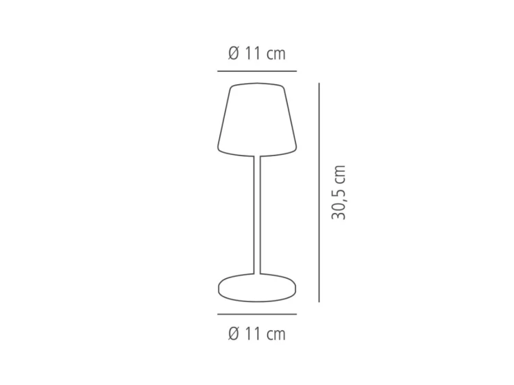 Bezprzewodowa lampka stolowa metalowa MERLE APS – piaskowy bez (30,5 cm) (2).png