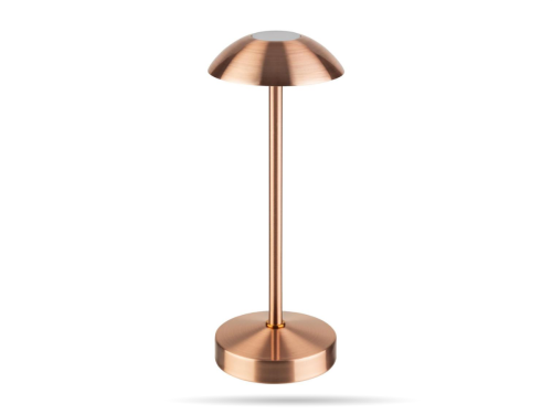 Bezprzewodowa lampka stolowa metalowa – miedziana (20,5 cm) Alva APS  (8).png
