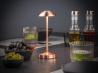 Bezprzewodowa lampka stolowa metalowa – miedziana (20,5 cm) Alva APS  (3).png