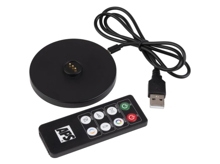 Bezprzewodowa lampka stolowa metalowa – miedziana (20,5 cm) Alva APS  (4).png