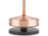 Bezprzewodowa lampka stolowa metalowa – miedziana (20,5 cm) Alva APS  (6).png