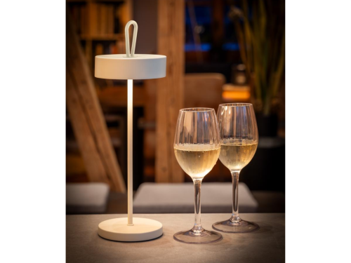 Bezprzewodowa lampka stolowa metalowa – whisper white (35 cm) Cleo APS  (3).png