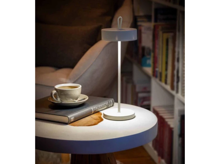 Bezprzewodowa lampka stolowa metalowa – whisper white (35 cm) Cleo APS  (4).png