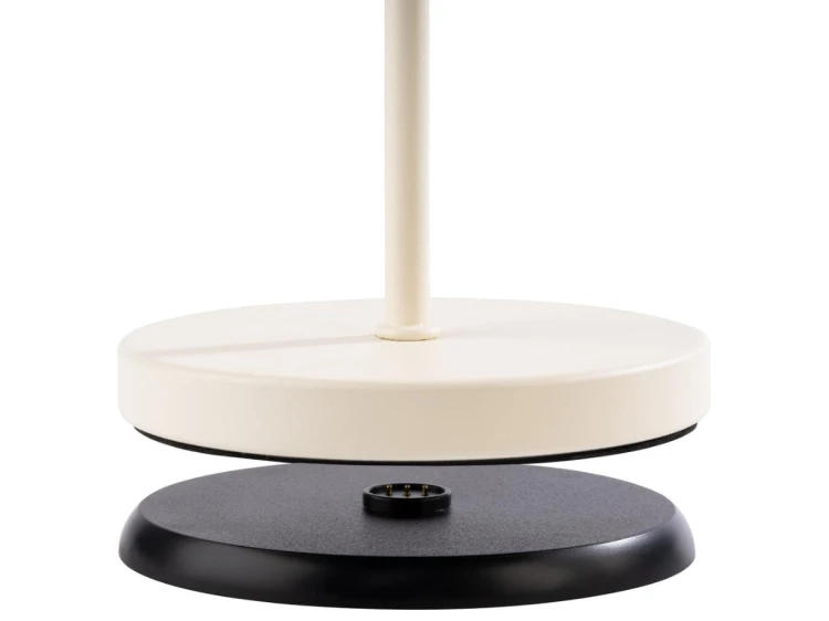 Bezprzewodowa lampka stolowa metalowa – whisper white (35 cm) Cleo APS  (6).png