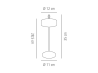 Bezprzewodowa lampka stolowa metalowa – whisper white (35 cm) Cleo APS  (1).png