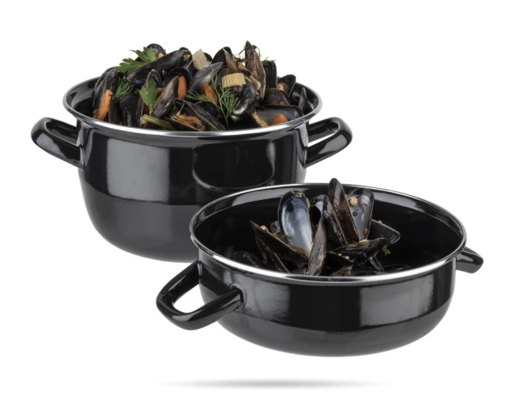 Garnek do serwowania muli emaliowany APS – czarny 3,3 l, 20 cm (1).png