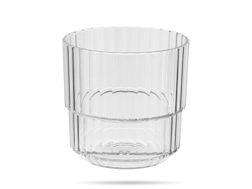 Szklanka niska sztaplowana z tritanu LINEA APS – przezroczysta (220 ml) (5).png