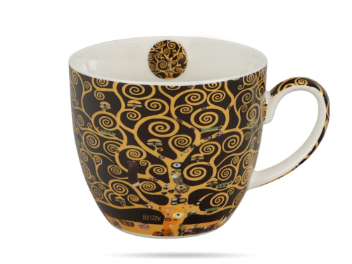 Kubek porcelanowy w koszyczku 460 ml Drzewo zycia Gustav Klimt DUO (2).png