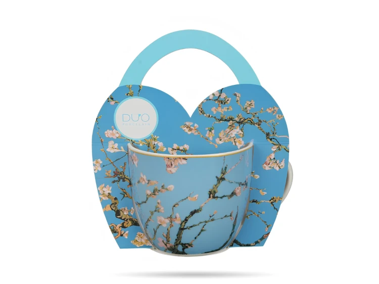 Kubek porcelanowy w koszyczku 460 ml Kwitnacy migdal Van Gogh DUO (1).png