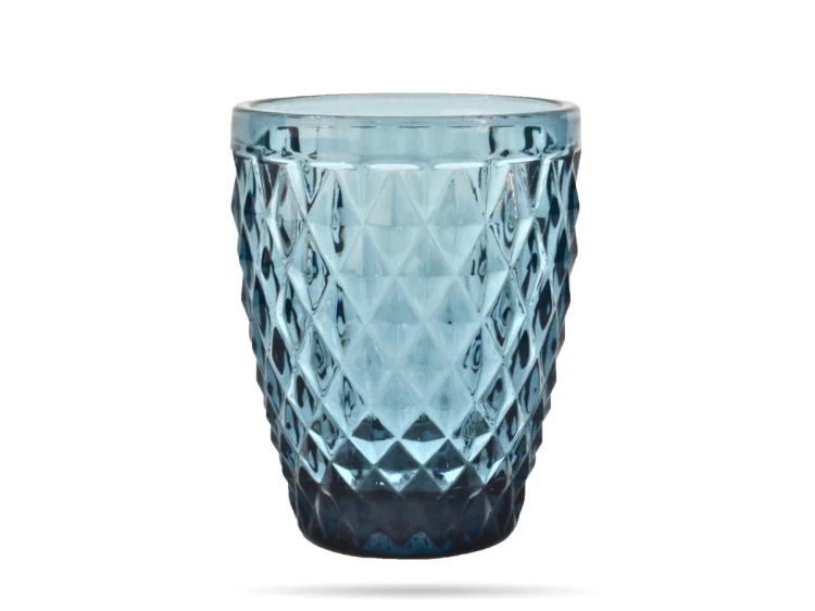 Szklanka niska do napojow i drinkow 220 ml niebieska Diamond AMEFA  (1).png