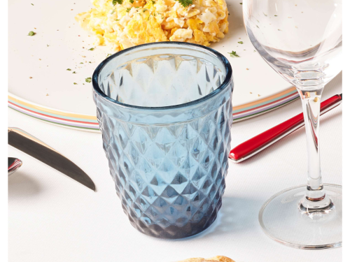 Szklanka niska do napojow i drinkow 220 ml niebieska Diamond AMEFA  (4).png