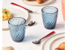 Szklanka niska do napojow i drinkow 220 ml niebieska Diamond AMEFA  (3).png