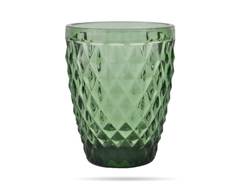 Szklanka niska do napojów i drinków 220 ml zielona Diamond AMEFA (1).png