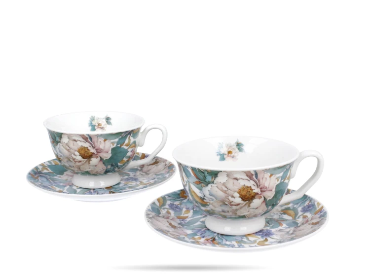Komplet 2 filizanek ze spodkami 250 ml Royal Peony White DUO (2).png