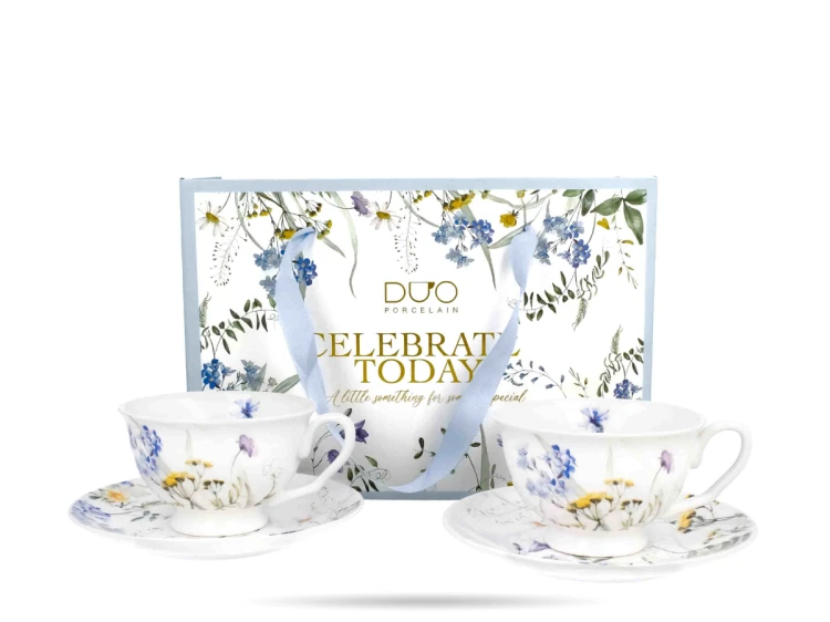 Komplet 2 filizanek ze spodkami 250 ml Royal kwiaty polne Melody porcelana DUO (1).png