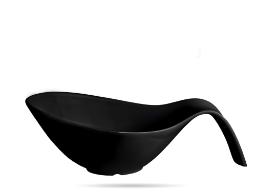 czarna misa z melaminy z uchwytem 38 x 17,5 x 13 cm szron (2).png