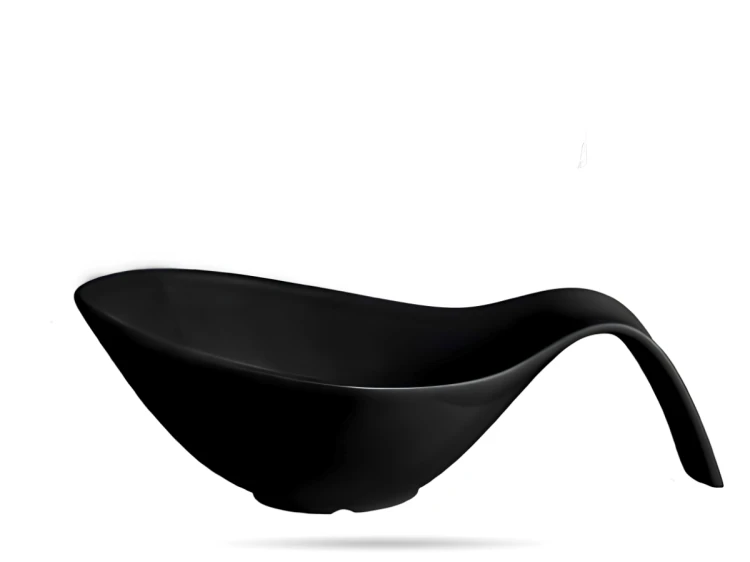 czarna misa z melaminy z uchwytem 38 x 17,5 x 13 cm szron (2).png