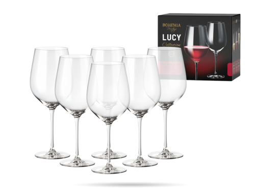 Zestaw kieliszków do wina czerwonego 600 ml 6 szt. szkło kryształowe Lucy BOHEMIA  (2).png