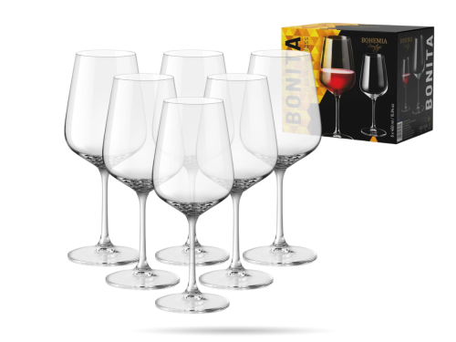 Zestaw kieliszków do wina 450 ml 6 szt. szkło kryształowe Bonita BOHEMIA  (3).png