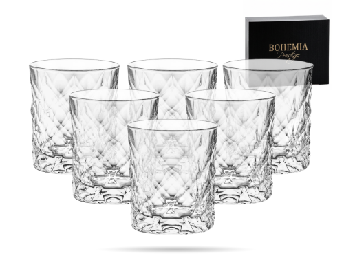 Zestaw szklanek do whisky 300 ml 6 szt. szkło kryształowe Illusion BOHEMIA  (4).png
