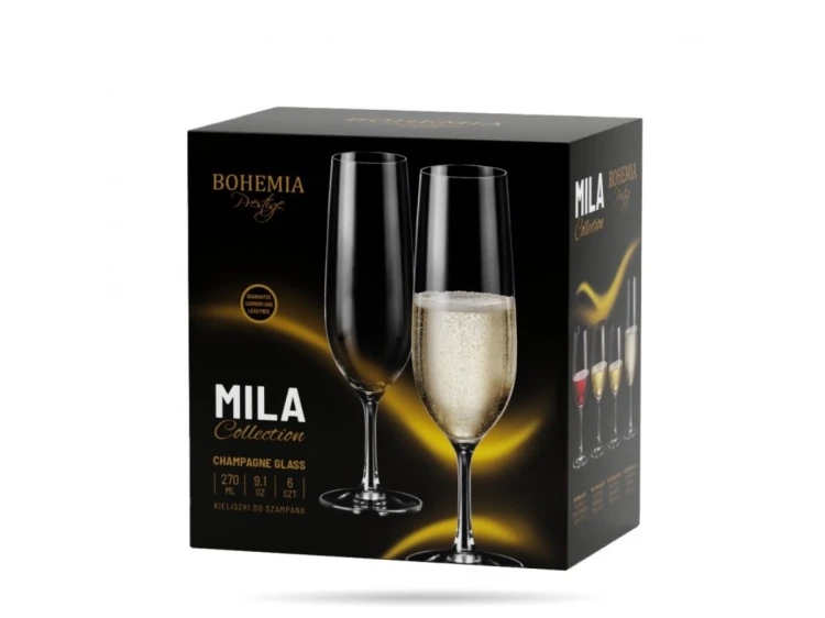 Zestaw kieliszków do szampana 270 ml 6 szt Mila szkło kryształowe BOHEMIA (1).png