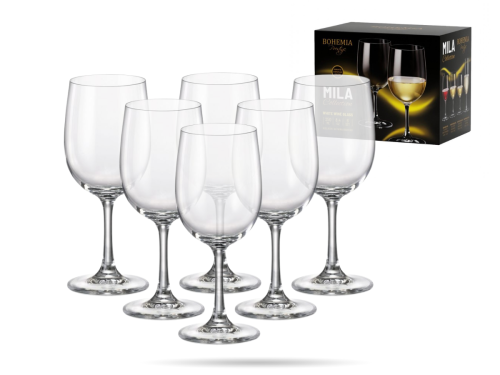 Zestaw kieliszków do wina 250 ml 6 szt Mila szkło kryształowe BOHEMIA (3).png