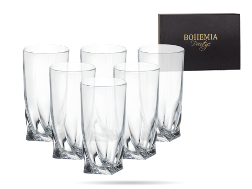 Zestaw szklanek wysokich 350 ml 6 szt Quadro szkło kryształowe BOHEMIA (2).png