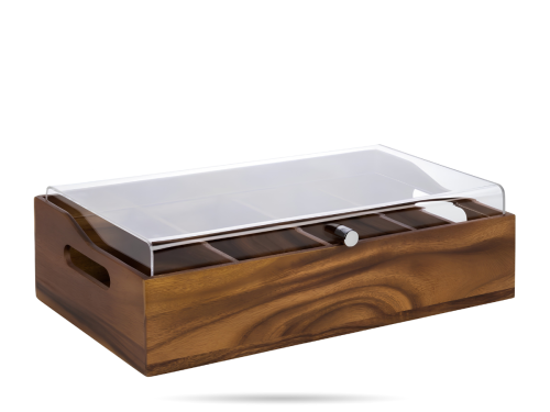 Drewniany pojemnik na sztucce z pokrywa 51x28 cm Acacia APS  (3).png