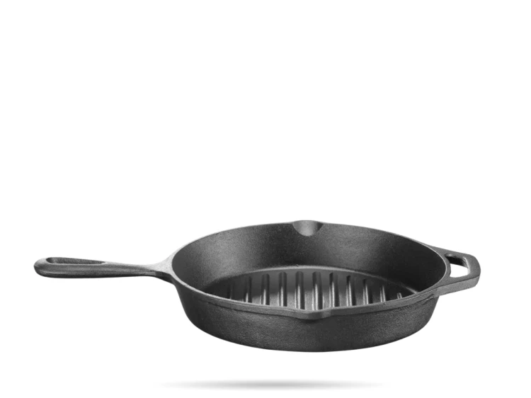 Okrągła patelnia grillowa żeliwna średnica 25,2 cm HENDI (3).png